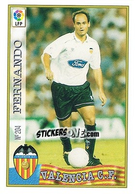 Sticker 204. FERNANDO - Las Fichas De La Liga 1997-1998 n. 297 - Mundicromo
