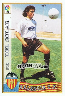 Sticker 204. DEL SOLAR - Las Fichas De La Liga 1997-1998 n. 298 - Mundicromo