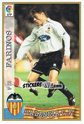 Sticker 206. FARINóS - Las Fichas De La Liga 1997-1998 - Mundicromo