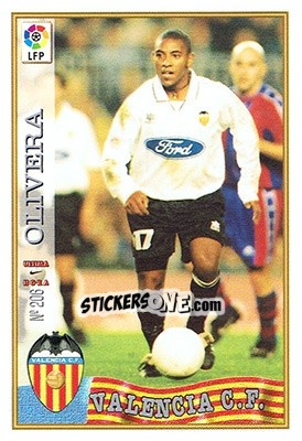Cromo 206. U.H. OLIVERA - Las Fichas De La Liga 1997-1998 - Mundicromo