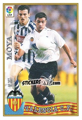 Sticker 207. MOYA - Las Fichas De La Liga 1997-1998 - Mundicromo