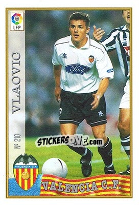 Cromo 210. VLAOVIC - Las Fichas De La Liga 1997-1998 - Mundicromo