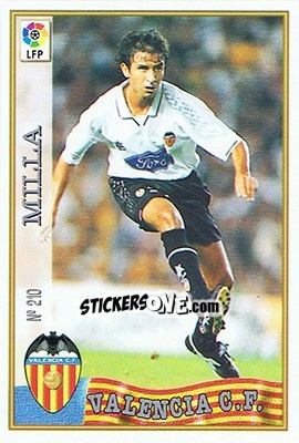 Figurina 210. MILLA - Las Fichas De La Liga 1997-1998 - Mundicromo