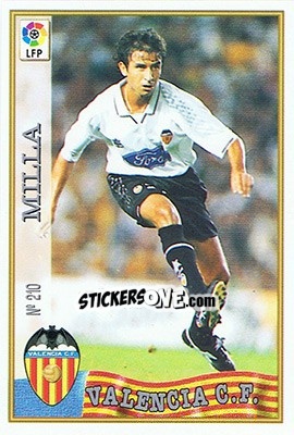 Cromo 210. MILLA - Las Fichas De La Liga 1997-1998 - Mundicromo