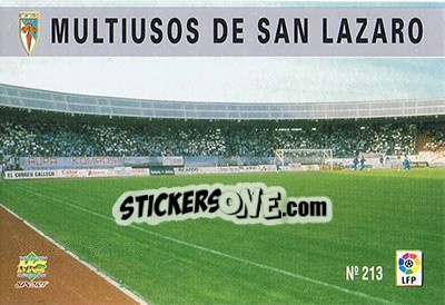 Sticker 213. SAN LAZARO - Las Fichas De La Liga 1997-1998 - Mundicromo