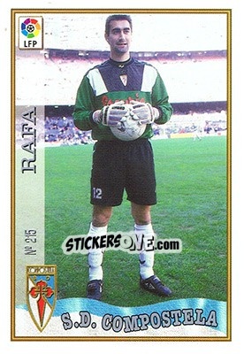 Cromo 215. RAFA - Las Fichas De La Liga 1997-1998 - Mundicromo