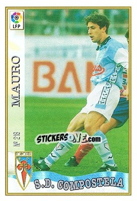 Sticker 218. MAURO - Las Fichas De La Liga 1997-1998 - Mundicromo