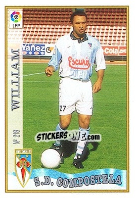 Cromo 218. WILLIAN - Las Fichas De La Liga 1997-1998 - Mundicromo