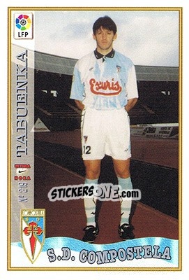 Sticker 219. U.H. TABUENKA - Las Fichas De La Liga 1997-1998 - Mundicromo