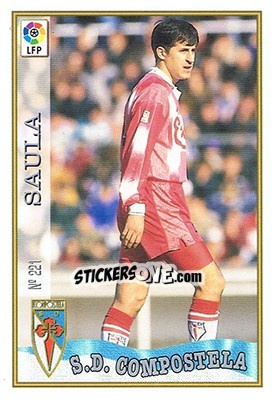 Cromo 221. SAULA - Las Fichas De La Liga 1997-1998 - Mundicromo