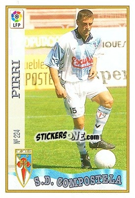 Cromo 224. PIRRI - Las Fichas De La Liga 1997-1998 - Mundicromo
