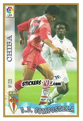 Cromo 225. CHIBA - Las Fichas De La Liga 1997-1998 - Mundicromo