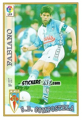 Cromo 227. FABIANO - Las Fichas De La Liga 1997-1998 - Mundicromo