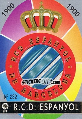 Sticker 232. ESCUDO - Las Fichas De La Liga 1997-1998 - Mundicromo