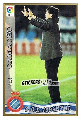 Sticker 235. CAMACHO - Las Fichas De La Liga 1997-1998 - Mundicromo