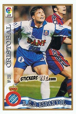 Sticker 238. CRISTóBAL - Las Fichas De La Liga 1997-1998 n. 346 - Mundicromo