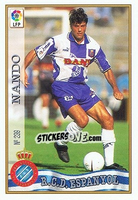 Sticker 239. NANDO - Las Fichas De La Liga 1997-1998 - Mundicromo