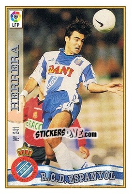Sticker 241. HERRERA - Las Fichas De La Liga 1997-1998 - Mundicromo