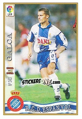 Cromo 243. U.H. GALCA - Las Fichas De La Liga 1997-1998 - Mundicromo