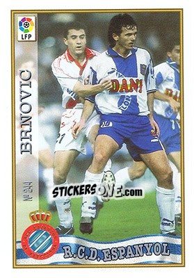 Sticker 244. BRNOVIC - Las Fichas De La Liga 1997-1998 - Mundicromo