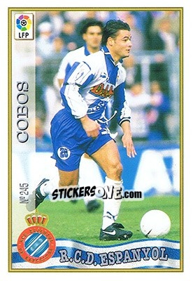Sticker 245. COBOS - Las Fichas De La Liga 1997-1998 - Mundicromo