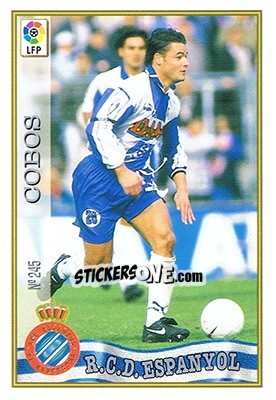 Cromo 245. COBOS - Las Fichas De La Liga 1997-1998 - Mundicromo