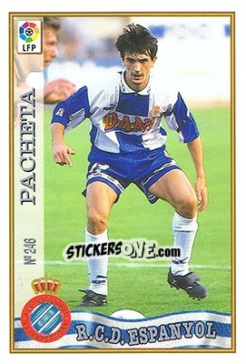 Sticker 246. PACHETA - Las Fichas De La Liga 1997-1998 - Mundicromo