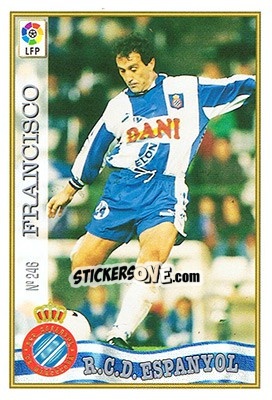 Figurina 246. FRANCISCO - Las Fichas De La Liga 1997-1998 - Mundicromo