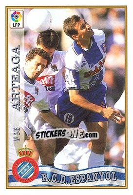 Sticker 248. ARTEAGA - Las Fichas De La Liga 1997-1998 - Mundicromo