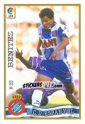 Sticker 250. BENÍTEZ - Las Fichas De La Liga 1997-1998 n. 366 - Mundicromo