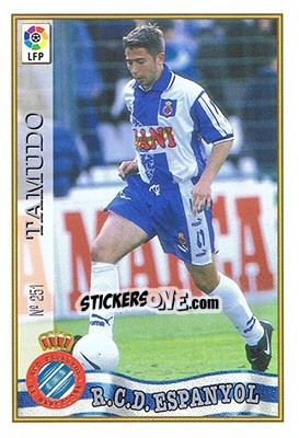 Sticker 251. TAMUDO - Las Fichas De La Liga 1997-1998 - Mundicromo