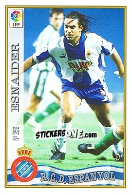 Sticker 252. ESNAIDER - Las Fichas De La Liga 1997-1998 n. 370 - Mundicromo