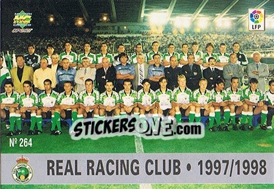 Sticker 254. PLANTILLA - Las Fichas De La Liga 1997-1998 - Mundicromo