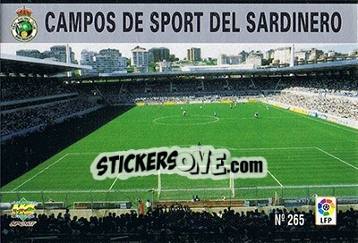 Cromo 255. El Sardinero - Las Fichas De La Liga 1997-1998 - Mundicromo