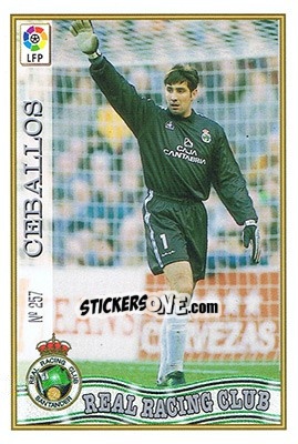 Sticker 257. CEBALLOS - Las Fichas De La Liga 1997-1998 - Mundicromo