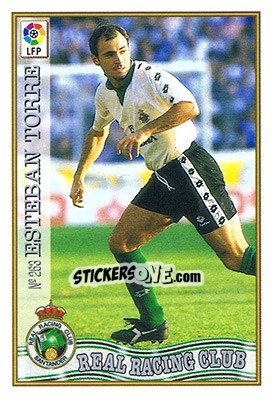 Sticker 263. ESTEBAN TORRES - Las Fichas De La Liga 1997-1998 n. 384 - Mundicromo