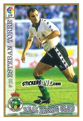 Cromo 263. ESTEBAN TORRES - Las Fichas De La Liga 1997-1998 - Mundicromo