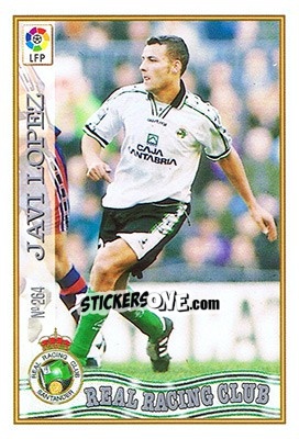 Sticker 264. JAVI LóPEZ - Las Fichas De La Liga 1997-1998 - Mundicromo