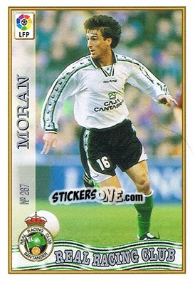 Sticker 267. MORÁN - Las Fichas De La Liga 1997-1998 - Mundicromo