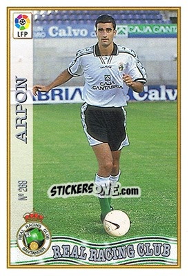 Sticker 268. ARPóN - Las Fichas De La Liga 1997-1998 - Mundicromo