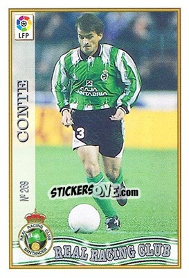 Sticker Conte - Las Fichas De La Liga 1997-1998 - Mundicromo