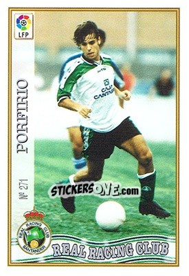 Sticker 271. PORFIRIO - Las Fichas De La Liga 1997-1998 - Mundicromo