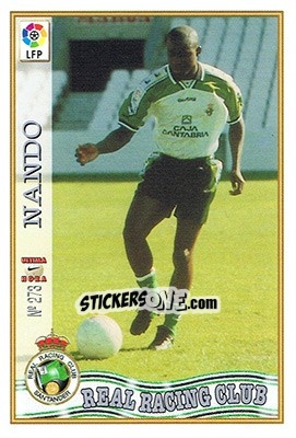 Cromo 273. U.H. NANDO - Las Fichas De La Liga 1997-1998 - Mundicromo