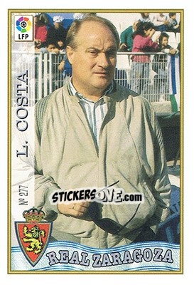 Cromo 277. LUIS COSTA - Las Fichas De La Liga 1997-1998 - Mundicromo