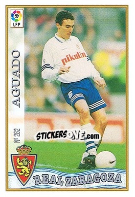 Sticker 282. AGUADO - Las Fichas De La Liga 1997-1998 - Mundicromo