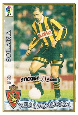 Cromo 283. SOLANA - Las Fichas De La Liga 1997-1998 - Mundicromo
