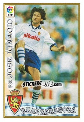 Cromo 284. J. IGNACIO - Las Fichas De La Liga 1997-1998 - Mundicromo