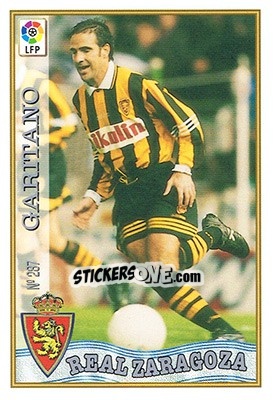 Sticker 287. GARITANO - Las Fichas De La Liga 1997-1998 - Mundicromo