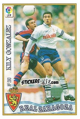 Figurina 290. KILY GONZÁLEZ - Las Fichas De La Liga 1997-1998 - Mundicromo