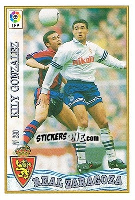 Sticker 290. KILY GONZÁLEZ - Las Fichas De La Liga 1997-1998 n. 421 - Mundicromo